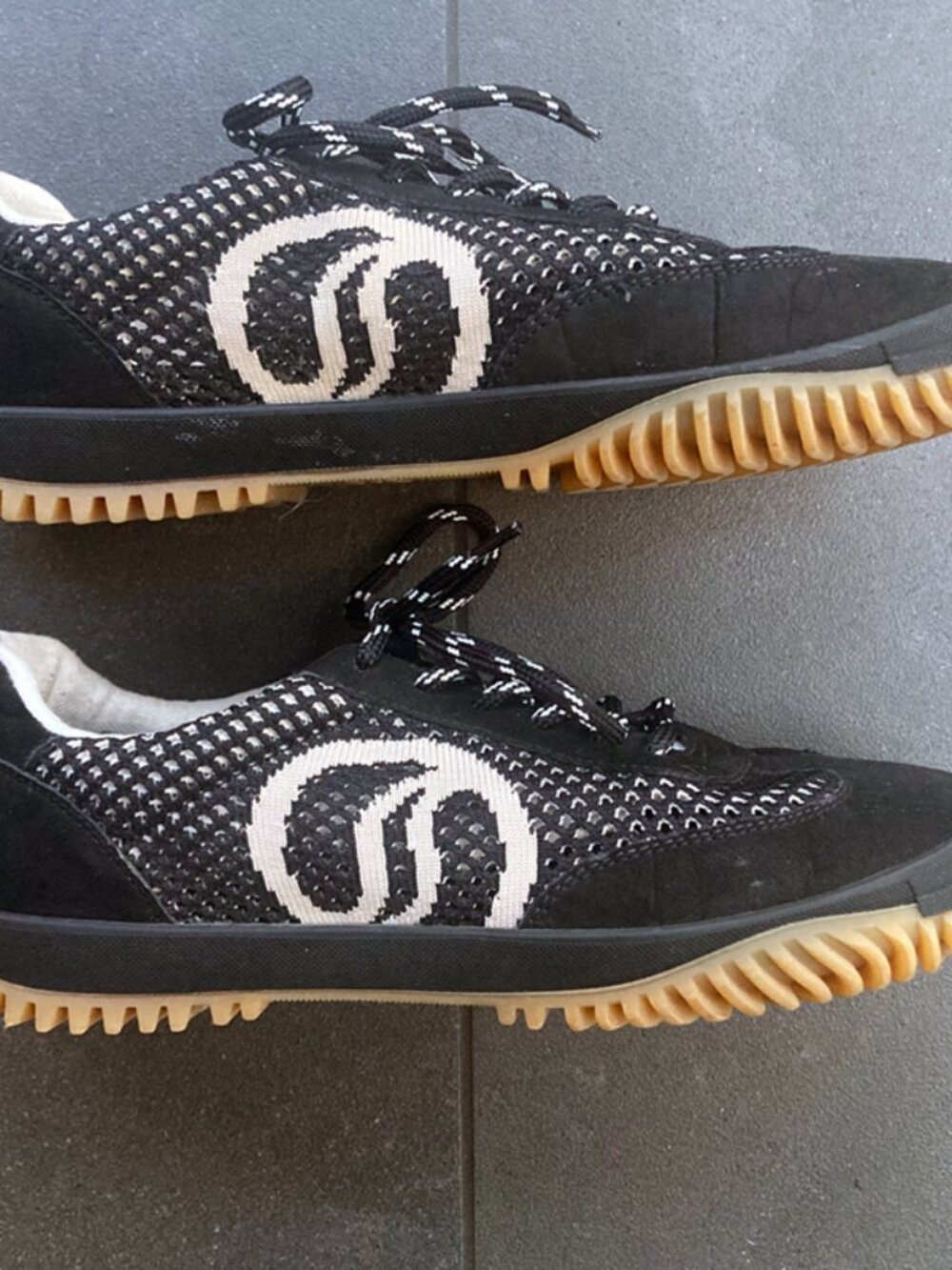Stella McCartney S-Wave sneakers size 38 EU / 8 US black